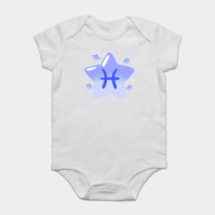 Astrological Sign Star - Pisces Baby Bodysuit